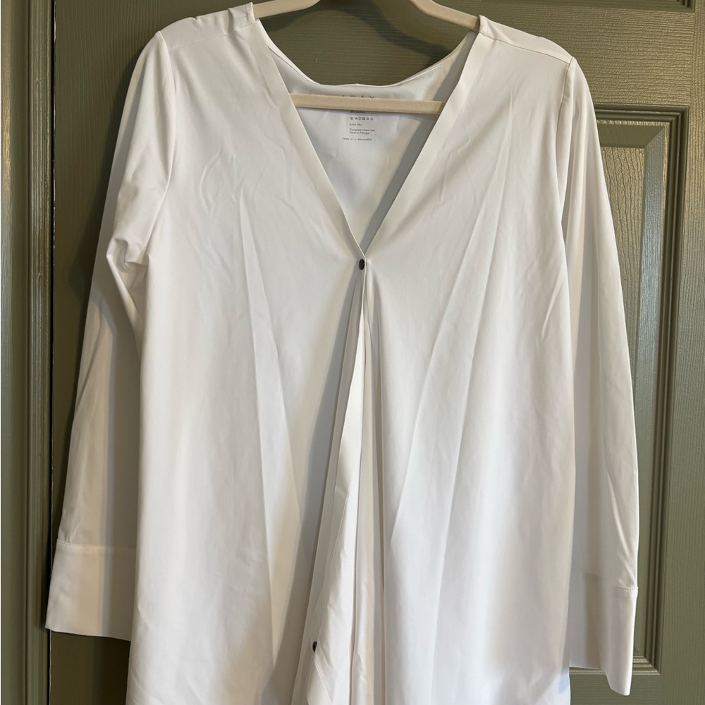 ADAY Suits You White Long Sleeve Blouse
